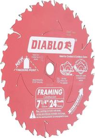 img 1 attached to 🪚 Freud D0724A Diablo 7-1/4-Inch 24 Tooth ATB Framing Saw Blade (2 Pack) - Superior Quality with Diamond Knockout Arbor Included