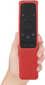 img 2 attached to SIKAI Silicone Remote Case For Samsung BN59-01259B BN59-01259E BN59-01260A Smart TV Remote Battery Cover Shockproof Remote Skin Holder Anti-Slip Anti-Lost With Remote Loop (Red)