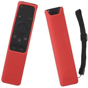 img 4 attached to SIKAI Silicone Remote Case For Samsung BN59-01259B BN59-01259E BN59-01260A Smart TV Remote Battery Cover Shockproof Remote Skin Holder Anti-Slip Anti-Lost With Remote Loop (Red)