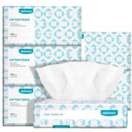 🏆 winner soft dry wipe: 600 unscented cotton tissues for sensitive skin logo