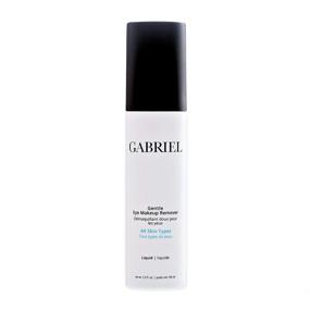 img 1 attached to Gabriel ORGANICS Gentle Eye Makeup Remover - Natural, Paraben Free, Vegan, Cruelty-free, Non GMO - Soothing Aloe Vera Infused Formula for Puffy Eyes - 3.3oz