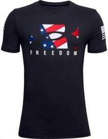 img 2 attached to 👕 Футболка с логотипом Boys 'Freedom New T-Shirt от Under Armour