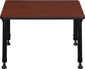 img 1 attached to 🍒 Cherry Regency Height Adjustable Student Desk - 18.5"x26" - Ideal for School