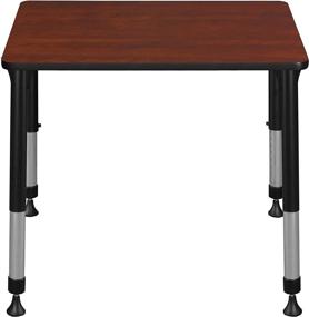 img 3 attached to 🍒 Cherry Regency Height Adjustable Student Desk - 18.5"x26" - Ideal for School