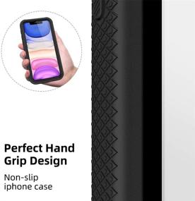 img 2 attached to Clear & Black Full Body Protection Case for iPhone 11 with Screen Protector - Heavy Duty Shockproof Rugged Cover Case for 6.1 inch iPhone 11