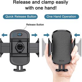 img 3 attached to 📱 BSOON Car Phone Holder Mount: Universal Air Vent Stand for iPhone 12/11/8, Samsung Galaxy S20/S10/Note 20 - Cradle and Secure Your Smartphone while Driving