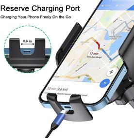 img 2 attached to 📱 BSOON Car Phone Holder Mount: Universal Air Vent Stand for iPhone 12/11/8, Samsung Galaxy S20/S10/Note 20 - Cradle and Secure Your Smartphone while Driving