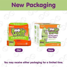 img 3 attached to Boogie Wipes - Baby and Kids Wet Wipes for Nose, Face, Hand, and Body - Soft and Gentle Tissue with Natural Saline, Aloe, Chamomile, and Vitamin E - Fresh Scent - 2 Packs of 45 Count