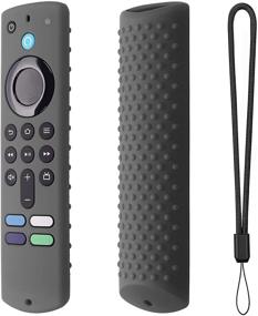 img 4 attached to Remote Cover For TV Stick (3Rd Gen) With Alexa Voice Remote Firestick Remote Cover For Firesticksticktv Silicone Protective Cover FireStickRemote Cover (Dark Gray)