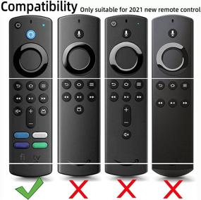 img 3 attached to Remote Cover For TV Stick (3Rd Gen) With Alexa Voice Remote Firestick Remote Cover For Firesticksticktv Silicone Protective Cover FireStickRemote Cover (Dark Gray)