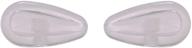 👃 enhanced fit screw-in nose pads with air cushion for oakley eyeglass and sunglass frames - 15mm x 7mm logo