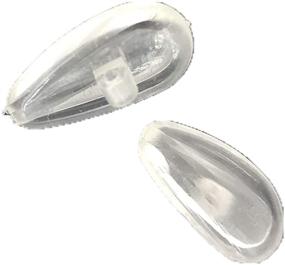 img 1 attached to 👃 Enhanced Fit Screw-In Nose Pads with Air Cushion for Oakley Eyeglass and Sunglass Frames - 15mm x 7mm