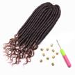 straight synthetic braiding pre looped extension logo
