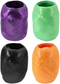 img 1 attached to 🎃 Halloween Mini-Keg 4-Pack Bundle - Berwick Splendorette - Vibrant Orange, Black, Green & Purple - 3/16 Inch x 66 Feet Each