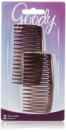 🔸 goody women's classic mock tortoiseshell comb, side, 0.51 inch, pack of 2 logo