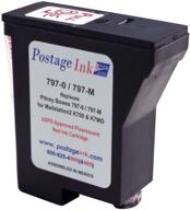 🖨️ high-quality postageink.com ink cartridge for mailstation and mailstation 2 postage meters - non-oem replacement (797-m/0) logo