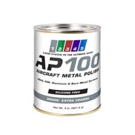 ap100 aircraft metal polish: extra coarse 2lb for airplane aluminum & bare metal surfaces, brightwork | meets boeing & airbus requirements logo