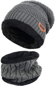 img 3 attached to Supstar Winter Beanie Scarf Thick Outdoor Recreation