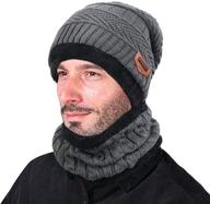 supstar winter beanie scarf thick outdoor recreation logo