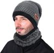 supstar winter beanie scarf thick outdoor recreation logo