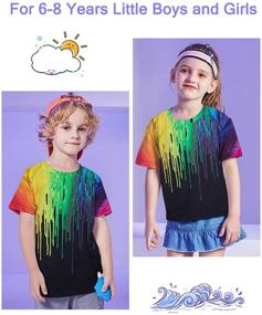 img 1 attached to 🌈 Vibrant Tie Dye T Shirt Graphics for Boys: Colorful Clothing & Tops, Tees & Shirts