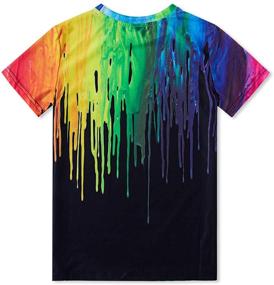 img 3 attached to 🌈 Vibrant Tie Dye T Shirt Graphics for Boys: Colorful Clothing & Tops, Tees & Shirts