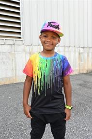 img 2 attached to 🌈 Vibrant Tie Dye T Shirt Graphics for Boys: Colorful Clothing & Tops, Tees & Shirts