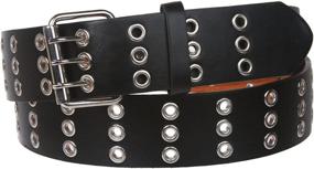 img 1 attached to 👗 Stylish Women's Belt Accessories: Three Grommets Fashion Black 30 32