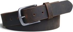 img 4 attached to 👖 Genuine Leather Casual Belts - 1½ Jeereal: Versatile and Stylish