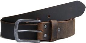 img 1 attached to 👖 Genuine Leather Casual Belts - 1½ Jeereal: Versatile and Stylish