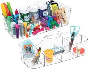 img 4 attached to MDesign Plastic Portable Crafting Organizer