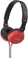 🎧 sony zx-series mdr-zx100/red monitor headphones in red logo
