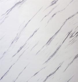 img 1 attached to 🏢 Преобразуйте свое пространство с рулонной пленкой VViViD Slanted Matte Carrara White Marble - 16 дюймов x 6.5фт - натуральная текстура - архитектурный дизайн.