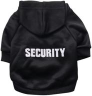 🐶 glam up your pooch with ginbl pet small dog security print hoodie: stylish, cozy sweatshirt for winter логотип