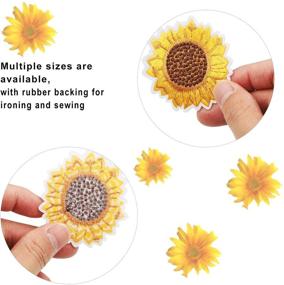 img 2 attached to Sunflower Embroidery Applique Embroidered Clothing