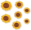 sunflower embroidery applique embroidered clothing logo