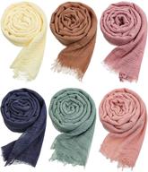 🎀 cotton crinkle seasonal women's accessories in classic colors logo