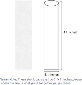img 3 attached to 200 шт. Прозрачные ПВХ пакеты для упаковки 3,1x11 дюймов: защитная пленка для пульта управления ТВ