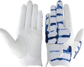 img 1 attached to 🏌️ Premium Men's Left Hand White Leather Golf Glove - Breathable & Professional Handwear for Golfers