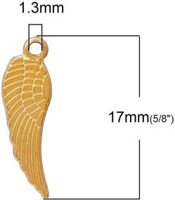 img 2 attached to Gold Plated Angel Charms Charm