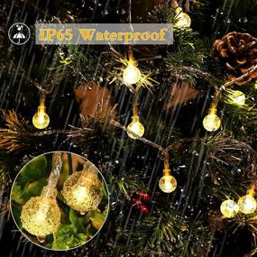 img 1 attached to 🎄 Christmas Lights, Decorative Globe String Lights 33 Ft 80 LED Fairy Lights Battery Operated with 2 Modes, Waterproof Indoor Outdoor Christmas Tree Holiday Decorations for Home Bedroom