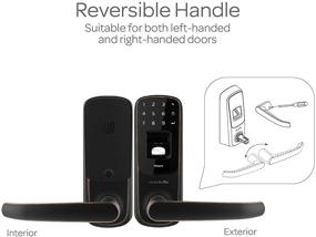 img 1 attached to 🔒 Ultraloq UL3 Fingerprint and Touchscreen Keyless Smart Lever Door Lock – Secure, Convenient, and Aesthetically Pleasing