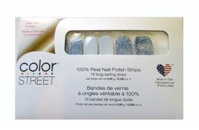 img 1 attached to Color Street Blue Polish Strips