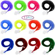 🪱 wiggly twisty fuzzy magic worm toys - bulk pack for kids' parties, pranks, and halloween decorations – shyflpopo (12-72 pcs) логотип