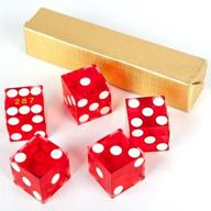 optimized search: set of 5 gameland grade aaa 19mm casino dice with razor edges and matching serial numbers логотип