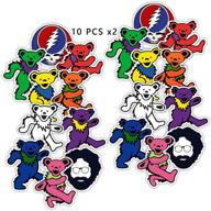 🐻 20pcs large gtotd stickers for jerry dancing bear rock band - perfect grateful dead gifts for teens, laptop, bottles & more! logo