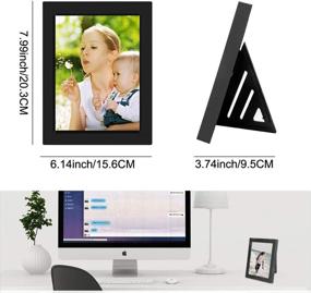 img 2 attached to 🖼️ Black KWANWA Recordable Photo Frame for 5x7 Picture with Enhanced 15 Seconds Voice Recording