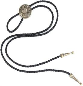 img 1 attached to 👔 Jenia Leather Necktie Necklace for Americans