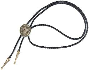 img 3 attached to 👔 Jenia Leather Necktie Necklace for Americans