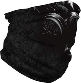 img 3 attached to Unisex Bandana Rave 3D Print Face Mask Cover – Outdoor Protection Against Dust, Sun, and Wind with Balaclava Headband